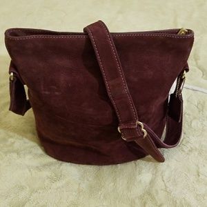 Authentic Genuine leather Coach cross body bag